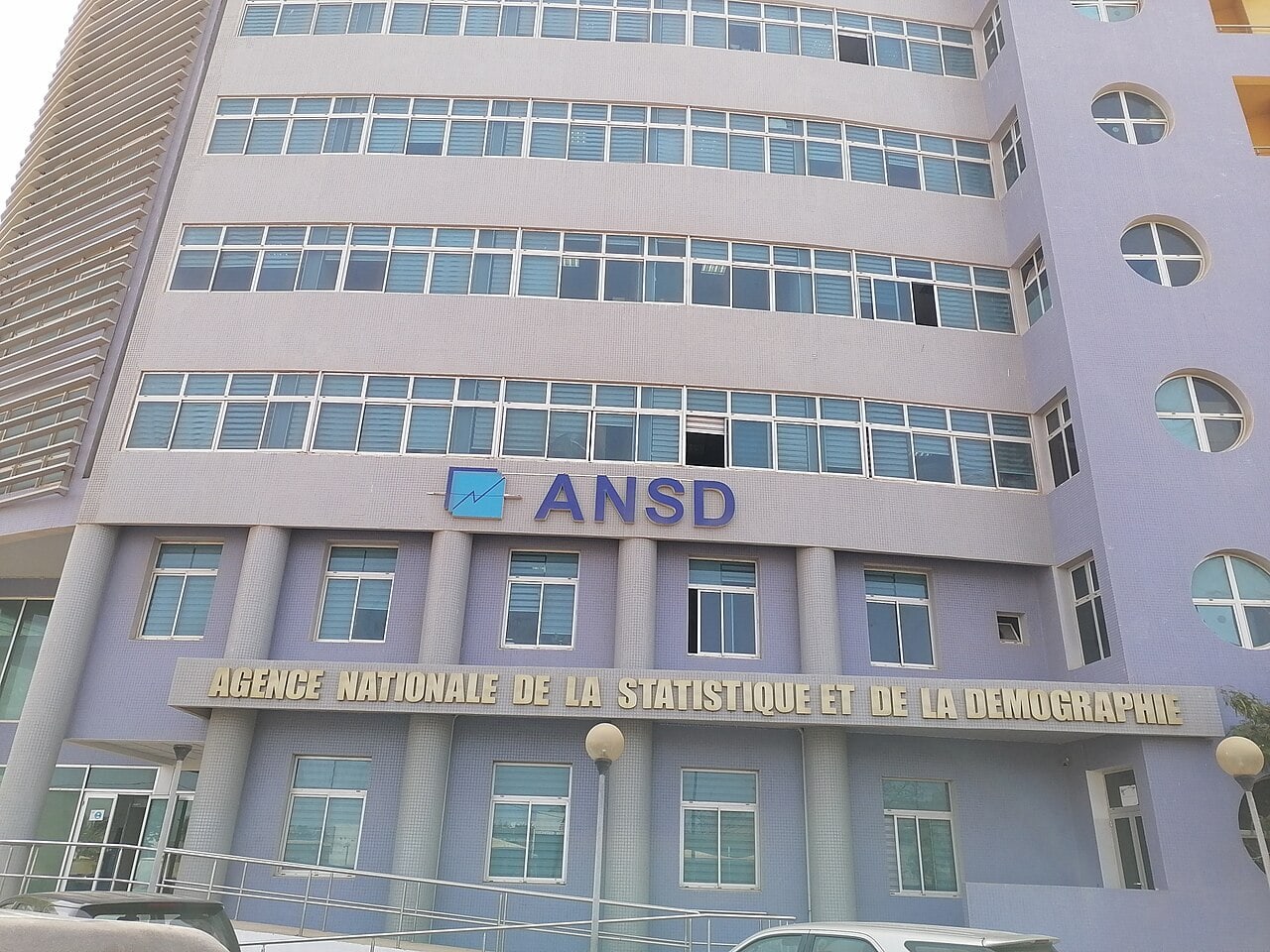 ANSD building façade in Dakar, photographed on 31 May 2022.