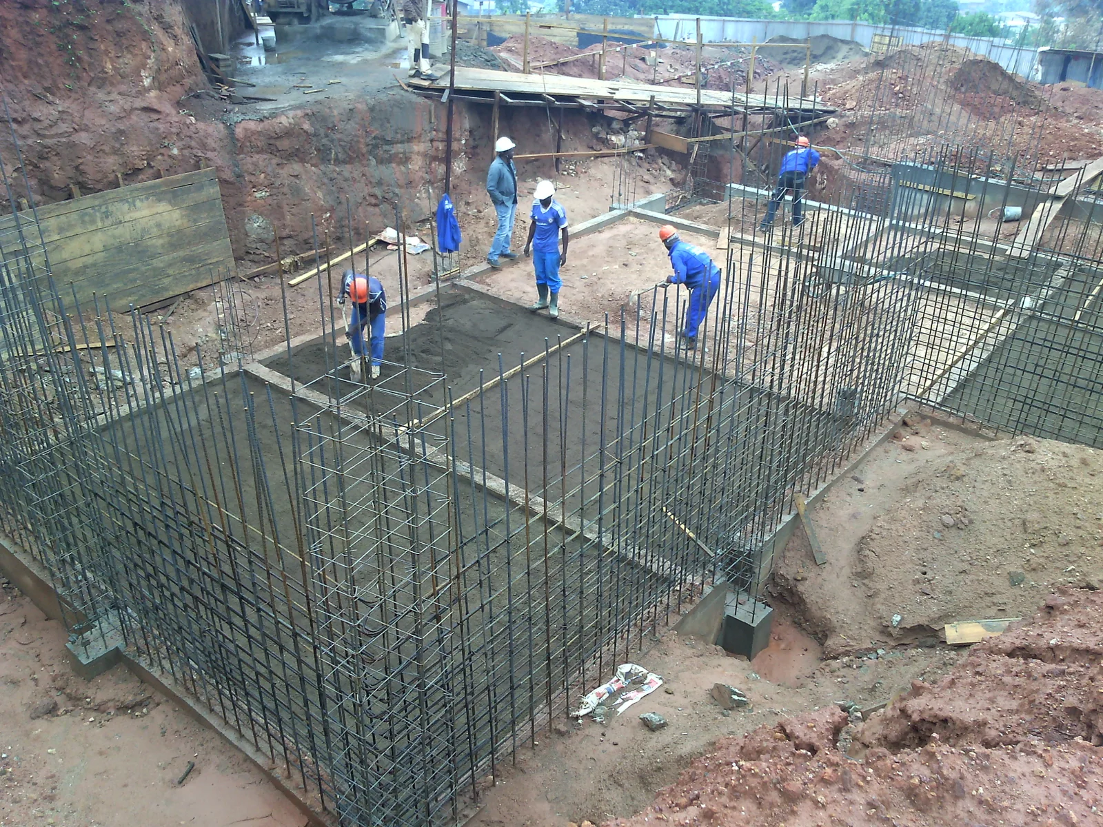 Building work in Cameroon, 2017. Context photograph.