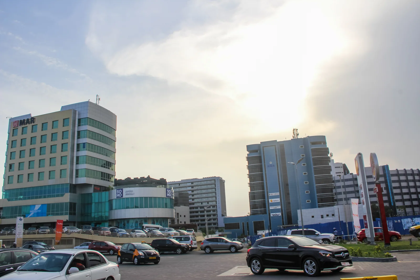 Buildings in Accra, 2019. Context photograph.